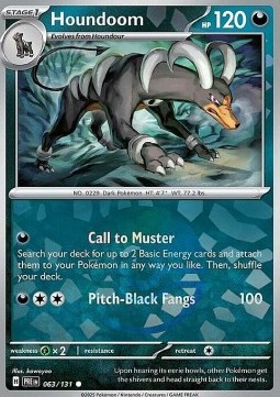 Houndoom Pokemon card from Prismatic Evolutions Additionals