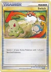 Switch (Raichu) Pokemon card from HGSS Trainer Kit: Gyarados & Raichu