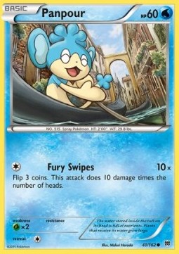 Panpour Pokemon card from BREAKthrough