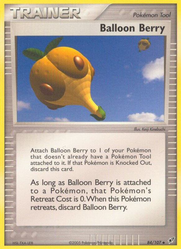 Balloon Berry Pokemon card from Deoxys