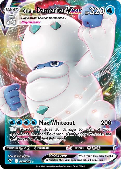Galarian Darmanitan VMAX Pokemon card from SWSH04: Vivid Voltage