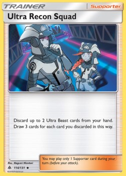 Ultra Recon Squad Pokemon card from Forbidden Light