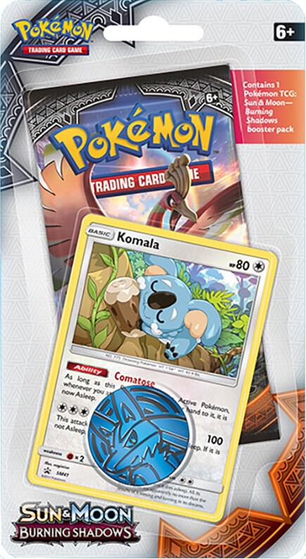 Burning Shadows Single Pack Blister [Komala] Pokemon card from SM - Burning Shadows