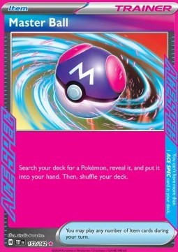 Master Ball Pokemon card from Temporal Forces