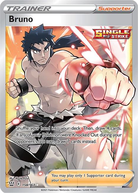 Bruno (Full Art) Pokemon card from SWSH05: Battle Styles
