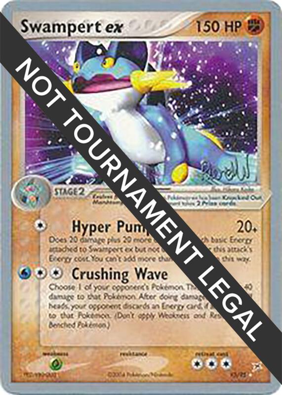 Swampert ex - 2004 (Reed Weichler) Pokemon card from World Championship Decks