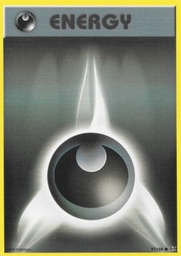 Darkness Energy Pokemon card from Evolutions