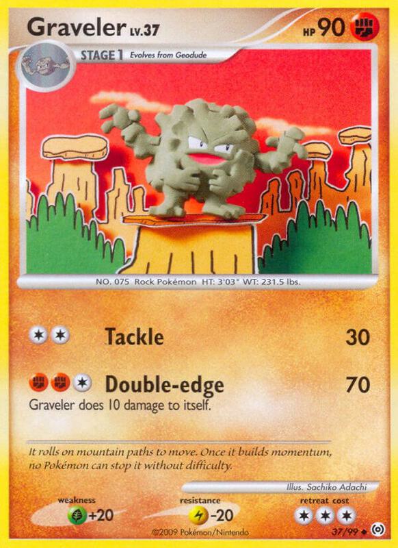 Graveler Pokemon card from Arceus