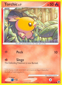 Torchic Lv.7 Pokemon card from Great Encounters