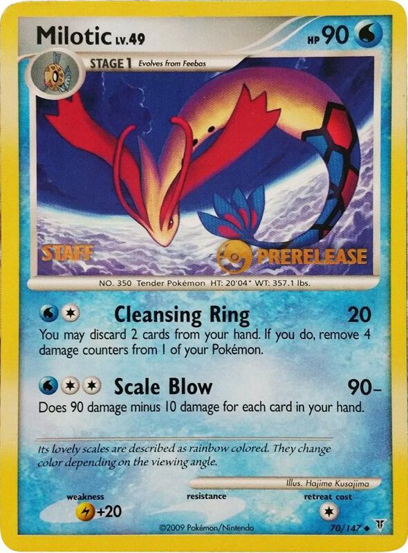 Milotic Pokemon card from Nintendo Promos