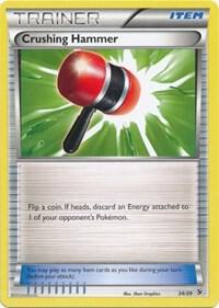 Crushing Hammer Pokemon card from Kalos Starter Set