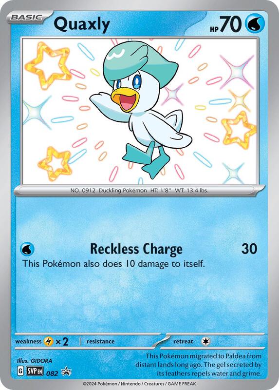 Quaxly - 082 Pokemon card from SV: Scarlet & Violet Promo Cards