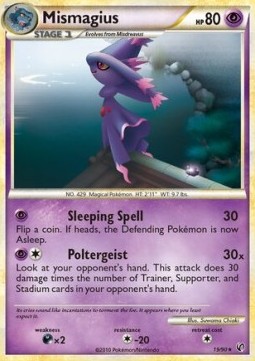 Mismagius Pokemon card from Undaunted