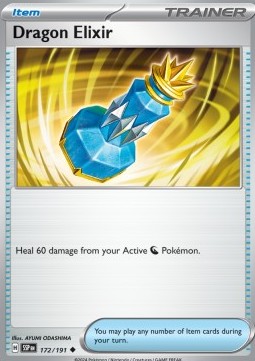 Dragon Elixir Pokemon card from Surging Sparks