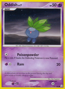 Oddish Lv.7 Pokemon card from Legends Awakened