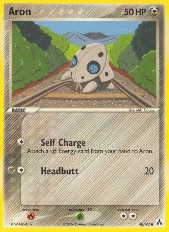 Aron Pokemon card from Legend Maker