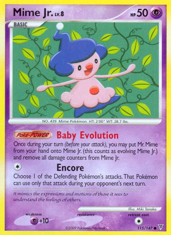 Mime Jr. Pokemon card from Supreme Victors