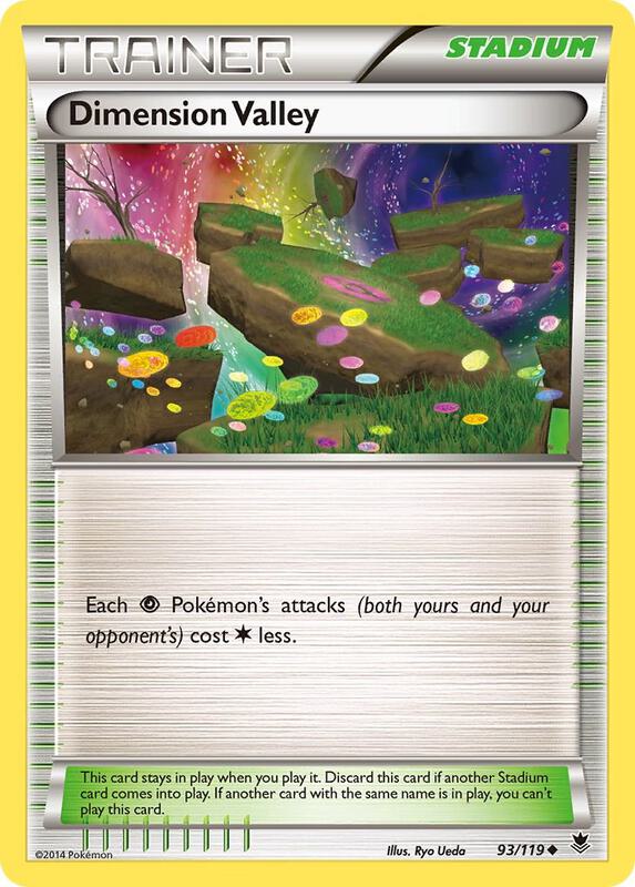 Dimension Valley Pokemon card from XY - Phantom Forces