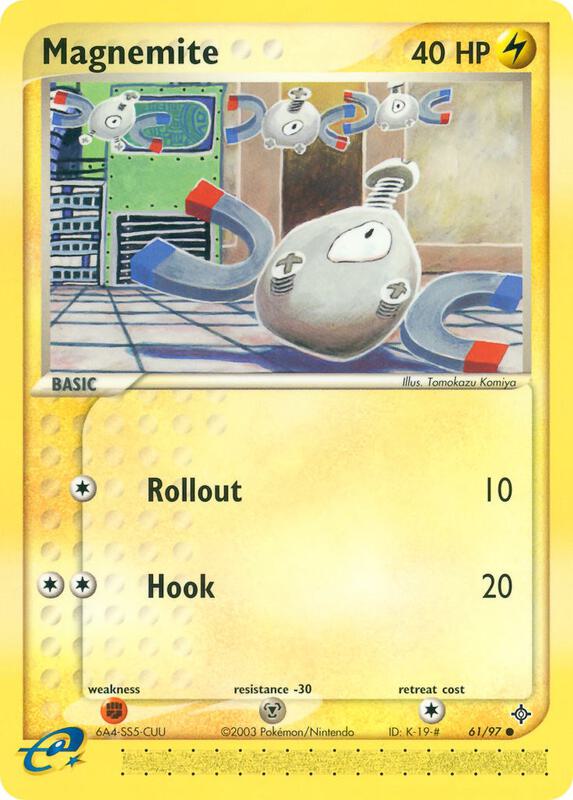 Magnemite Pokemon card from Dragon