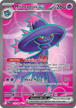 Mismagius ex Pokemon card from Phantasmal Flames
