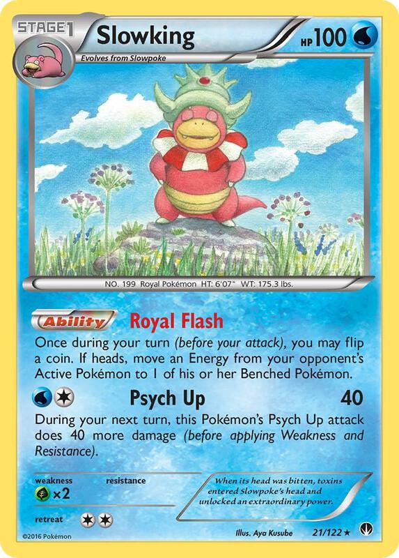 Slowking Pokemon card from XY - BREAKpoint