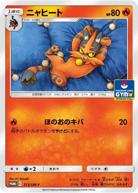 Torracat - 313/SM-P (Japanese) Pokemon card from SM-P: Sun & Moon Promos