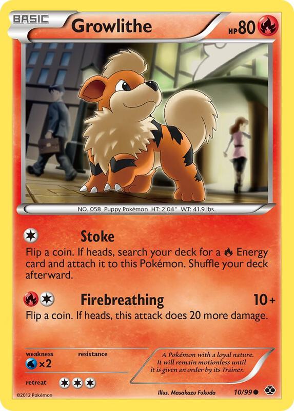 Growlithe (10) Pokemon card from Next Destinies