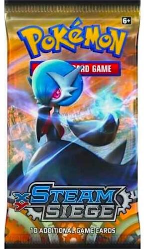 Steam Siege Booster Pack Pokemon card from XY - Steam Siege