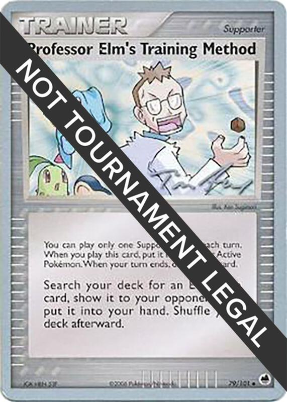 Professor Elm's Training Method - 2007 (Tom Roos) Pokemon card from World Championship Decks