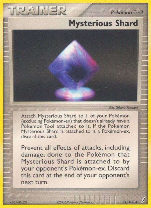Mysterious Shard Pokemon card from Crystal Guardians