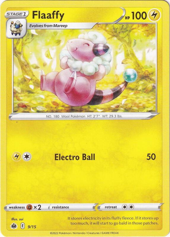 Flaaffy Pokemon card from McDonald's Promos 2022