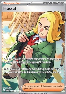 Hassel Pokemon card from Twilight Masquerade