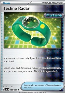 Techno Radar Pokemon card from Prismatic Evolutions