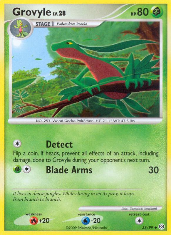 Grovyle (38) Pokemon card from Arceus