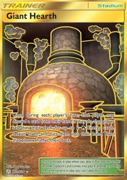 Giant Hearth Pokemon card from Cosmic Eclipse