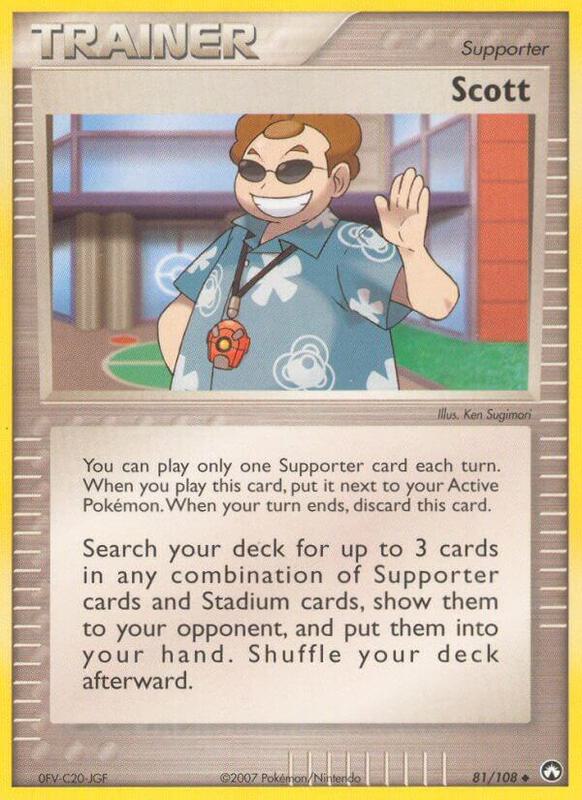 Scott Pokemon card from Power Keepers