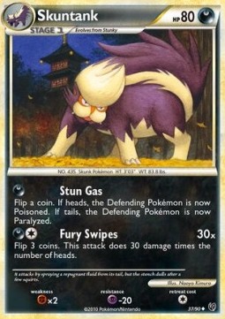 Skuntank Pokemon card from Undaunted