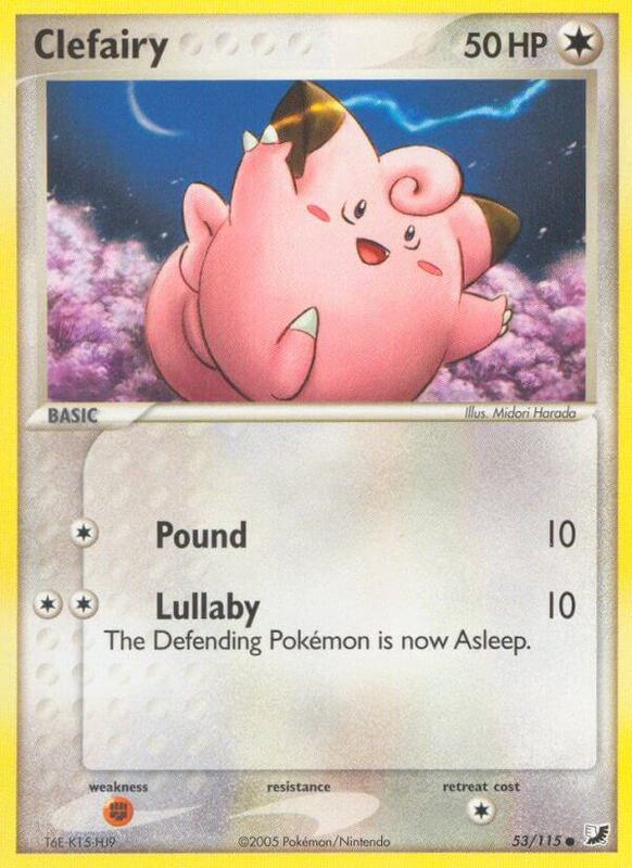Clefairy Pokemon card from Unseen Forces