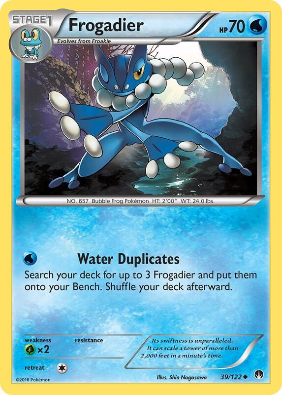 Frogadier Pokemon card from XY - BREAKpoint