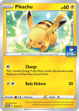 Pikachu (S-P/ID 013) Sword & Shield Indonesian Promos