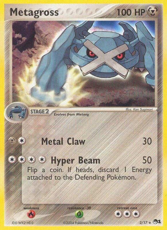 Metagross Pokemon card from POP Series 1