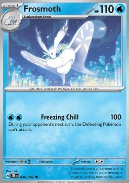 Frosmoth Pokemon card from Temporal Forces