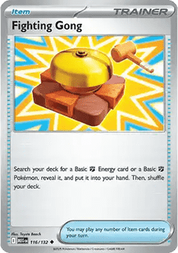 Fighting Gong Pokemon card from Mega Evolution