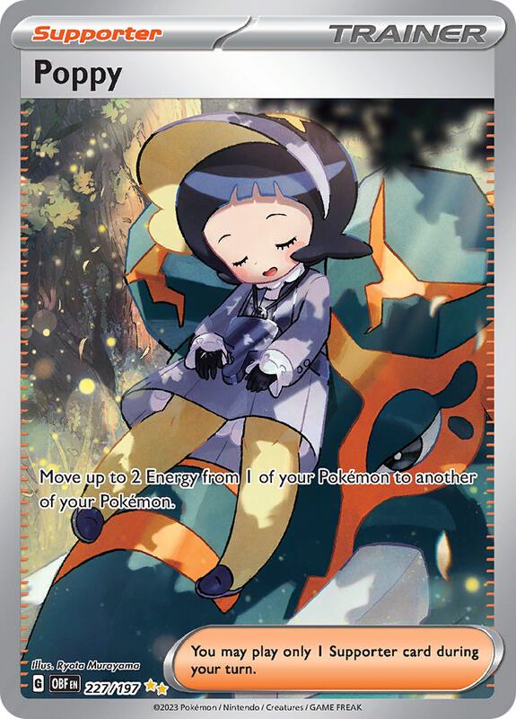 Poppy Pokemon card from SV03: Obsidian Flames