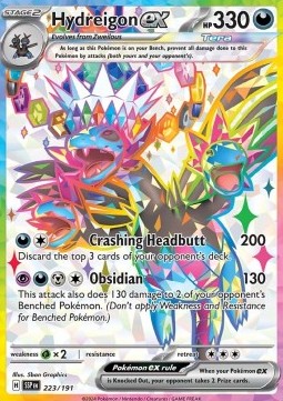 Hydreigon ex Pokemon card from Surging Sparks