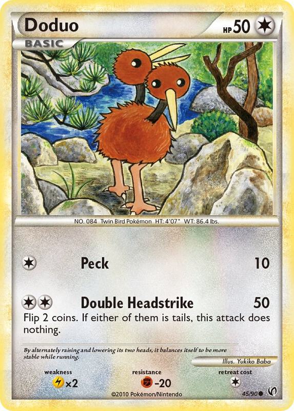 Doduo Pokemon card from Undaunted