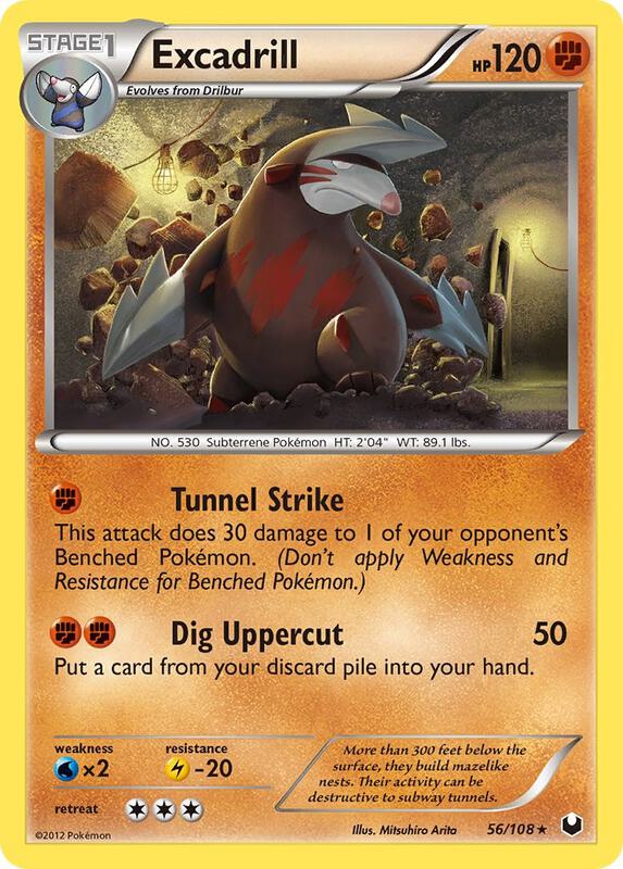 Excadrill (56) Pokemon card from Dark Explorers