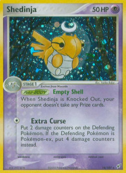 Shedinja Pokemon card from EX Deoxys