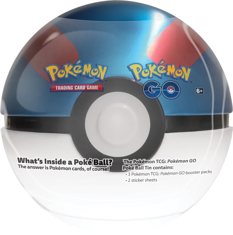 Pokemon GO Poke Ball Tin - Great Ball Pokemon card from Pokemon GO