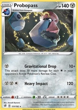 Probopass Pokemon card from Rebel Clash